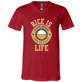 RIce is Life Unisex Jersey V-Neck T-Shirt